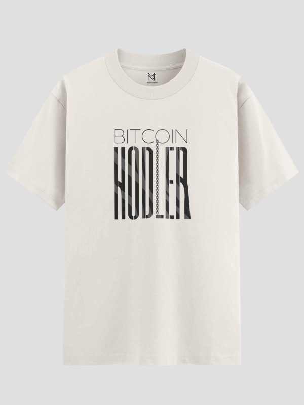 Bitcoin hoodie graphic t-shirt for crypto enthusiasts.